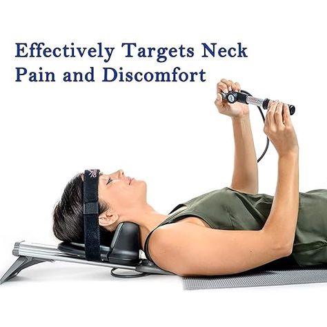 ComforTrac Deluxe Home Cervical Traction Kit 2.0, Neck Therapy, Discomfort Relief, Relieve Cervicalgia, Degeneration of Disc, Spondylosis, and more, Carrying Case Included Relieve Neck Pain, Neck Ache, Natural Pain Relievers, Bulging Disc, Cervical Traction, Traction Device, Muscle Spasms, Hand Pump, Tennis Ball