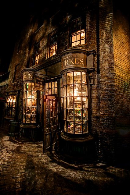 Borgin and Burkes | Harry Potter Wizarding World | Thomas Gail | Flickr Harry Potter Borgin And Burkes, Harry Potter Hogsmeade Aesthetic, Borgin And Burkes Aesthetic, Harry Potter Astethic, Harry Potter Buildings, Harry Potter Asthetics Photos, Harry Potter World Aesthetic, Harry Potter Autumn Aesthetic, Wizarding World Aesthetic