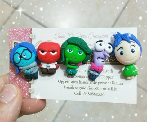 Inside Out Joy, Polymer Clay Disney, Crea Fimo, Pixar Inside Out, Clay Keychain, Clay Magnets, Polymer Clay Figures, Polymer Clay Animals, Polymer Clay Diy