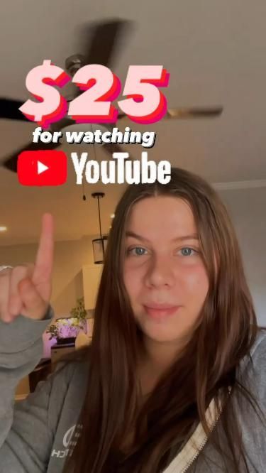 Earn $25 for watching YouTube videos 💰💸✨ | Follow @money101easy for Money Making Tips 💸 Making Money Teens, Online Jobs For Teens, Easy Online Jobs, Teen Money, Money Makeover, Make Money From Pinterest, Earn Money Online Fast, Easy Money Online, Ways To Get Money