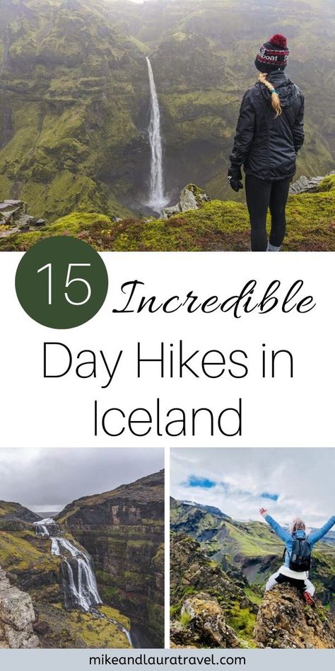 The perfect Iceland hikes for winter and summer. Check out these incredible day hikes to add to your list of things to do during your trip to Iceland. #travel #iceland