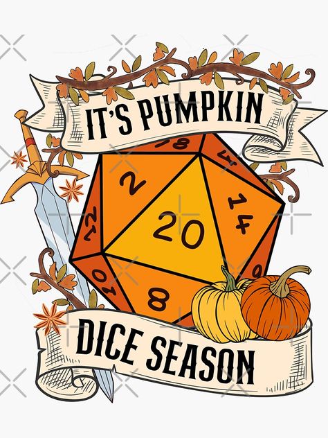 Dnd Supplies, Halloween Dnd, Dnd Halloween, Dnd Stickers, Dnd Shirts, Dm Screen, Love You Cute, Sticker Transparent, Funny Pumpkins