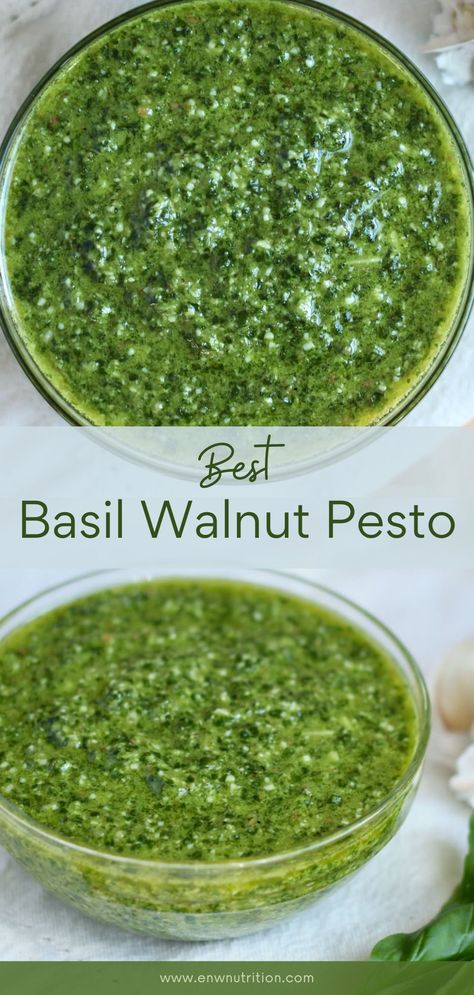 Pesto Without Pine Nuts Pesto Walnuts Basil, Basil Pesto Walnuts Recipe, Walnut Pesto Sauce Recipe, Basil And Walnut Pesto Recipe, Pesto Walnut Recipe, Walnut Pesto Recipe Basil, Pesto Recipe With Walnuts Basil, Canning Pesto Recipe, Basil Pesto No Pine Nuts Recipe