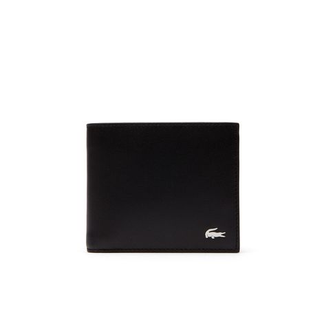 LACOSTE Men'S Fg Leather Wallet And Key Chain Set - Blackblack. #lacoste #all Wallet Craft, Leather Billfold, Men Wallet, Coin Wallet, Lacoste Men, Mens Essentials, Leather Wallet Mens, Brushed Metal, Fold Wallet