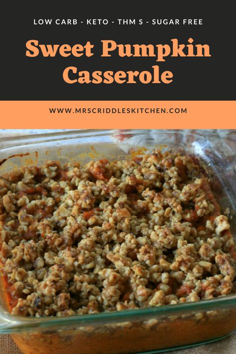 My take on a sugar free gluten free Sweet Potato Casserole that will keep you on the THM plan! Keto Sweet Potato Casserole Low Carb, Thm Sweet Potato Casserole, Low Carb Sweet Potato Casserole, Thm Sweet Potato Recipes, Sugar Free Sweet Potato Casserole, Keto Sweet Potato Casserole, Gluten Free Sweet Potato Casserole, Trim Healthy Mama Beginner, Low Carb Sweet Potato