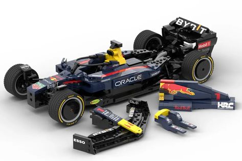 LEGO IDEAS - Red Bull Racing F1 Team RB18 1:12 Scale Lego F1 Car Moc, Lego Car Moc, F1 Lego, Stututu Turbo, Lego F1, Lego Racers, Red Bul, Lego Truck, Red Bull F1