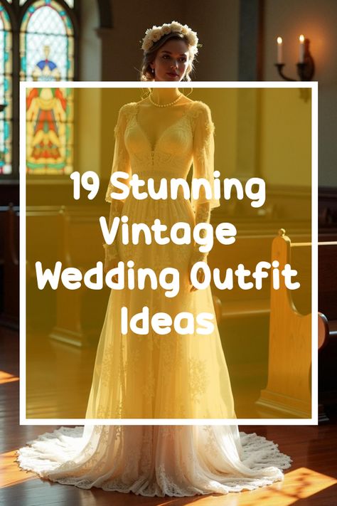 Did you know that vintage wedding outfits are making a huge comeback? Dive into the world of timeless elegance with our exclusive guide featuring 19 jaw-dropping photos. Explore unique bridal gowns, classic tuxedos, and chic accessories that scream vintage charm. Perfect for brides and grooms who crave a touch of nostalgia on their special day! Vintage Wedding Outfits, Scream Vintage, Unique Bridal Gowns, Vintage Wedding Gowns, Chic Vintage Bride, White Bridal Flowers, 1940s Wedding Dress, Wedding Outfit Ideas, Floor Length Veil