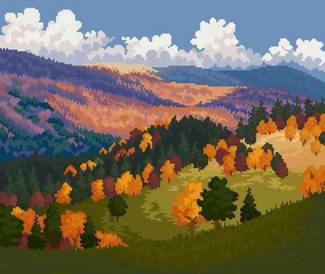 Pixel Art Background Landscapes, Pixel Art Background, October 25, Art Background, Pixel Art, Art Style, Image Search, Trees, Art