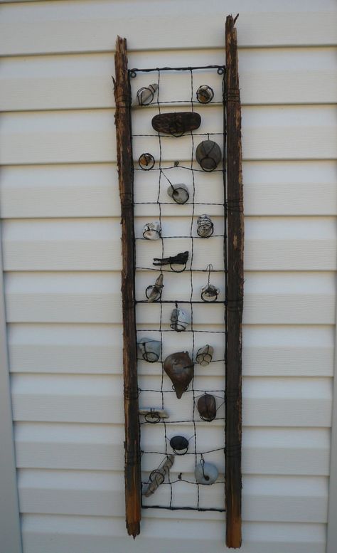 Rocks collected from our bike trip down the west coast created by Lynda Hynes Outdoor Rock Collection, Rock Collection Display Ideas, Rock Display Ideas, Gate Trellis, Collection Display Ideas, Rock Collection Display, Handmade Jewelry Display, Rock Display, Rock Projects