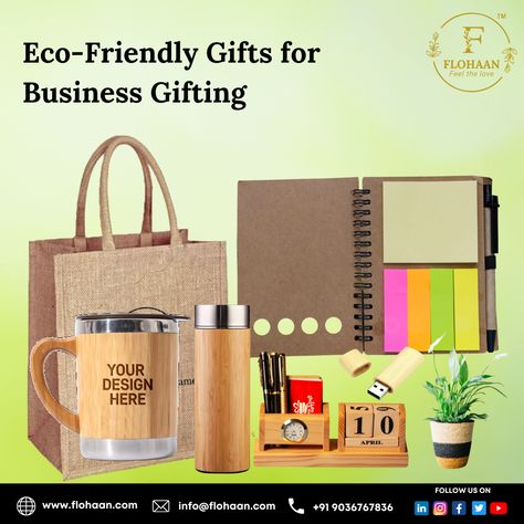 Embrace Sustainability: Give the gift of eco-consciousness with our selection of eco-friendly gifts for your business partners. 🌍🎁 Show your commitment to a greener future! 

#Flohaan #FlohaanGifts #FlohaanCorporateGifts #EcoGifts #SustainableBusiness #GreenGiving Promotional Items Marketing, Corporate Branded Gifts, Business Packages, Business Promotional Gifts, Exhibition Display Design, Corporate Gifting, Business Partners, 1 April, Eco Gifts