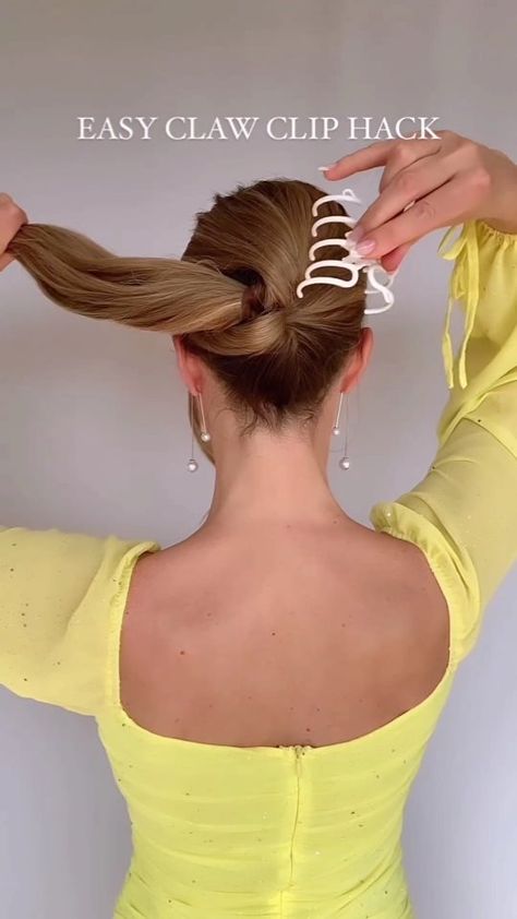 Simple Hairstyles & Tips | The Best hair tutorials 🥰🥰 By @hair_is_fun_ ❤️ . *No copyright infringement was intended. If you are the author of this video and do not… | Instagram Buns For Long Hair Tutorial, Easy Diy Updos For Medium Hair Wedding Hairstyle Tutorials, Long Hair With Clips Hairstyles, Easy French Twist Updo, Ladies Day Hairstyles, Hair Pulled Back, Hair Do Simple, Easy Hair Updos For Long Hair, Hair Buns