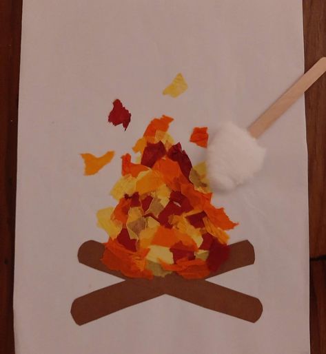 Nature Crafts For Toddlers, Camping Crafts For Toddlers, Camping Crafts Preschool, Summer Boards, Preschool Camping, Crepe Paper Peony, Tent Craft, Preschool Painting, Fire Crafts