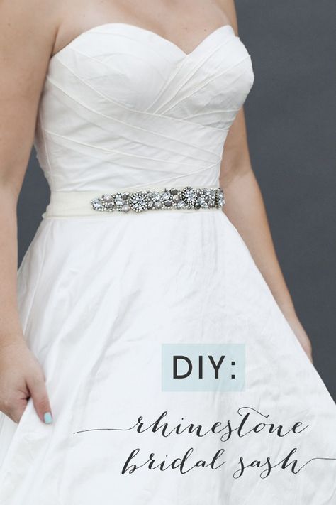 DIY rhinestone bridal sash Diy Wedding Dress Sash, Michaels Coupon, Boda Diy, Wedding Dress Sash, Diy Wedding Dress, Design Texture, Diy Rhinestone, Dress Sash, Grace Loves Lace