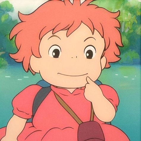 Gibli Studio Icon, Ponyo Aesthetic Icon, Studio Ghibli Aesthetic Icon, Pfp Studio Ghibli, Pfp Ghibli, Chibi Ghibli, Anime Chibi Pfp, Chibi Studio, Ponyo Pfp