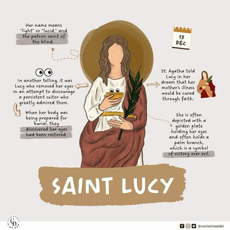 Saint Lucia Day | December 13th | Winter | carissimaedei St Lucy Crown, Saint Lucy Costume, Female Saints Catholic, Saint Lucia Day, Santa Lucia Day, Catholic Feast Days, St Lucia Day, St Lucy, Saint Lucy