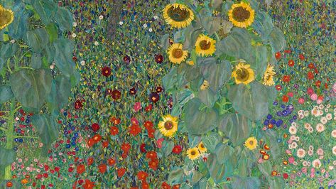 Klimt art wallpaper, desktop background, Farm Garden with Sunflowers | free image by rawpixel.com / nap Art Wallpaper Desktop, Garden With Sunflowers, Klimt Art, Farm Garden, Desktop Background, Gustav Klimt, Modern Prints, Public Domain, Art Wallpaper