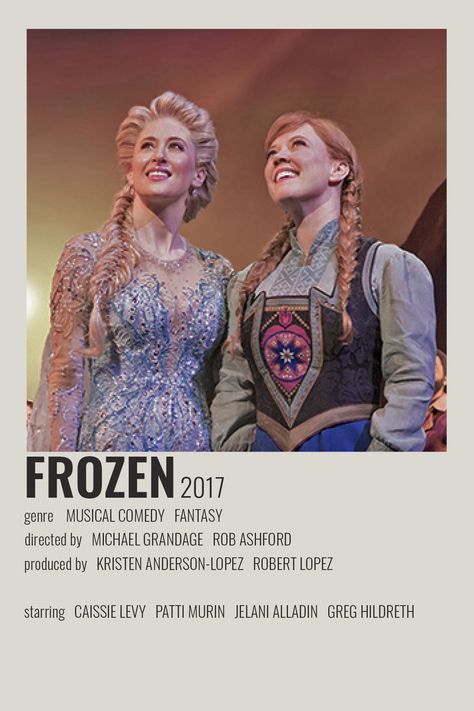 Frozen The Musical, Disney Broadway, Broadway Musicals Posters, Musical Theatre Posters, Musical Posters, Frozen Musical, Musical Wallpaper, Broadway Posters, Theatre Posters