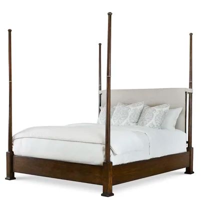 Southport King Low Profile | Perigold Parks Furniture, Beach Furniture, Linen Headboard, Hickory Furniture, Bed King, Bed Queen, Four Poster Bed, Traditional Bed, Four Poster