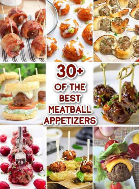 Fun Money Mom Beef Meatball Appetizer Recipes, Fun Money Mom Recipes, Cold Meatballs Appetizer, Meatball Cocktail Appetizers, Meatballs Hors D’oeuvres, Thanksgiving Tapas, Meatball Appetizers, Fun Appetizers, Meatball Appetizer Recipe