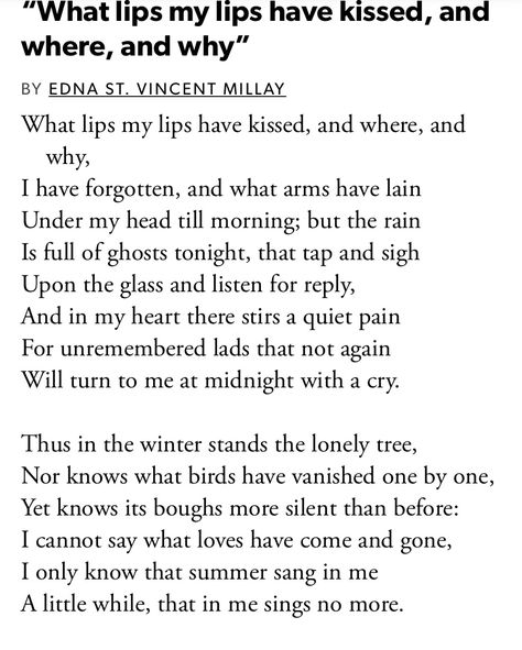 Edna St Vincent Millay, Words Mean Nothing, St Vincent, Poetry Collection, Poetry Words, A Poem, Poem Quotes, Nature Quotes, Quotable Quotes