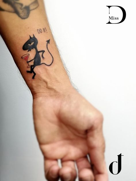 Lucy Disenchantment Tattoo, Small Pirate Tattoo, Female Devil Tattoo, Disenchantment Tattoo, Luci Tattoo, Tatuaje Studio Ghibli, Tiger Tattoo Sleeve, Bolt Tattoo, Intense Emotions