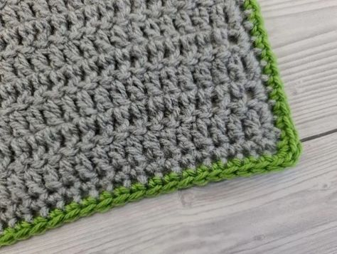 Crochet Easy Lace Border (aka Chain Border) Photo Tutorial Crochet Chain Border, Single Crochet Border, Crochet Border, Crochet Stitches Free, Crochet Chain, Crochet Easy, Shell Stitch, Crochet Stars, Puff Stitch