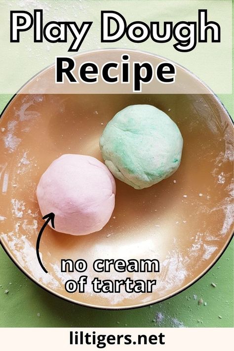 Are you looking for a playdough recipe without cream of tartar? Then check out our toddler safe play dough recipe here. #playdoughwithoutcreamoftartar #playdoughrecipe Easy Playdough, Easy Play Dough, Best Playdough Recipe, Soft Play Dough, Easy Playdough Recipe, Cooked Playdough, Kids Play Dough, Edible Playdough, Play Dough Recipe