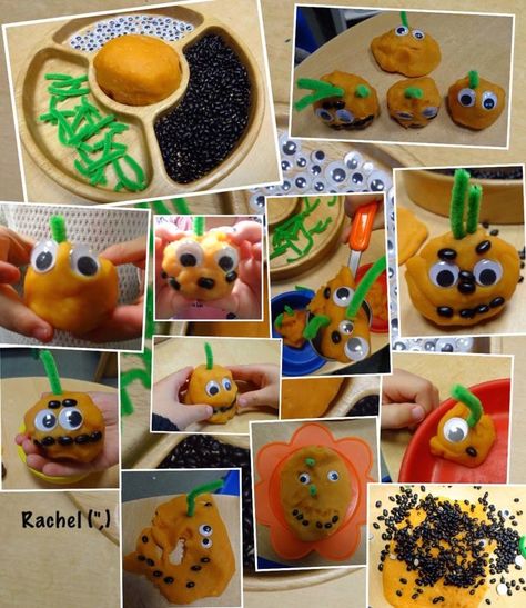 Pumpkin Soup Activities, Fall Pumpkin Activities, Pumpkin Dough, Room On The Broom, Halloween Kindergarten, Halloween Sensory, Pumpkin Activities, Eyfs Activities, Nursery Activities