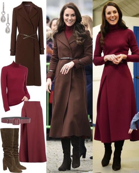 Kate Middleton Outfits Skirt, Princess Kate Winter Style, Kate Middleton Outfits Winter, Kate Middleton Winter Outfits, Kate Middleton Winter, Old Money Women, Kate Middleton Style Outfits, Outfit Old Money, Looks Kate Middleton