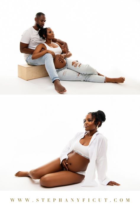 Pregnant Photoshoot Poses, Mertinity Photoshoot Ideas Couple, Maternity Photoshoot Ideas Black Couples, Maternity Couple Photoshoot Ideas, Couples Photoshoot Maternity, Maternity Photo Shoot Inspiration, Couple Maternity Photo Shoot Ideas, Maternity Shoot Unique, Maternity Photo Shoot Ideas Black Couple