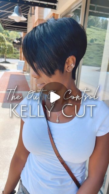 Veronica B on Instagram: "Happy Saturday
Service: The Out Of  Control Kelly Cut.
.
.
Hair loss or alopecia
no problem

———————————————————
Follow me @iamtherealveronicab 
Facebook @ Veronica VB 
TikTok @iamtherealveronicab 
Twitter @ IamtherealVeronicaB 
Pinterest @IamtherealVeronicaB 
YouTube @iamtherealveronicab 
———————————————————————— .
.
.
.
.
.

#atlanta #atlantaweave #atlpixie #pixiecut #atlantahairstylist #mobhair #viralreels 
#atlantaquickweaves #27piece  #thekellycutchallenge�  #atlantaweave #thekellycut™️ #liketheriversalon #hairaddicts  #shorthair #atlantahairstyles #blackhaircare #voiceofhair #georgiahairstylist #georgiahairstylists #pixiecutatlanta #mobhair #liketheriversalon  #mariettahairstylist #behindthechair #cutlife #shortcutstyles #alopeciastylist #hairreplacement 
@b Asymmetrical Bob For Black Women, Short Black Bob Hairstyles, Pixie Bob Haircut Black Women, Bowl Cut Black Women, Alopecia Hairstyles Black Women, Short Cuts For Black Women, Short 27 Piece Hairstyles, Rihanna Pixie Cut, 27 Piece Hairstyles