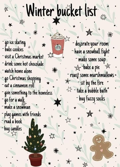 Fun Winter Things To Do With Friends, Thing To Do For Christmas, Fun Christmas Aesthetic, Christmas Activity Aesthetic, Activities To Do For Christmas, Stuff To Do For Christmas, Winter To Do List Friends, Winter Holidays Aesthetic, Xmas Things To Do