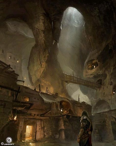 Assassin's Creed Revelations, Underground Cities, Location Inspiration, 다크 판타지, The Vatican, Fantasy City, Fantasy Setting, Fantasy Places, Fantasy Map