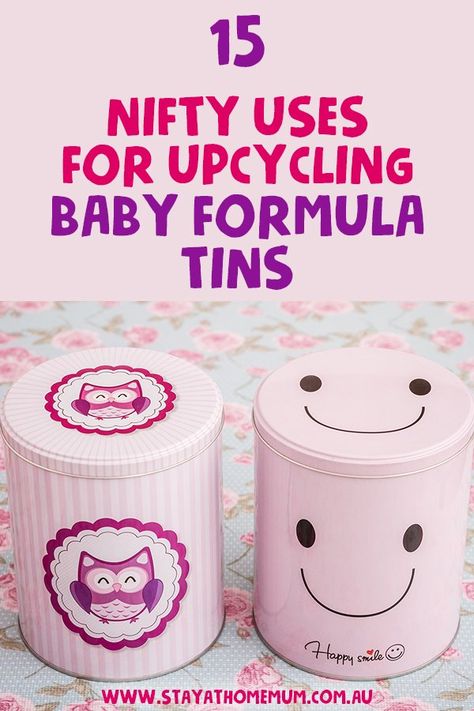 Formula Can Crafts, Baby Formula Containers, Kids Shoe Rack, Canister Crafts, Baby Formula Cans, Formula Containers, Can Lanterns, Tin Can Lanterns, Toddler Hacks