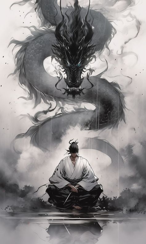 Watercolor Dragons, Japanese Art Samurai, Dragon Wall Art, Anime Photo Profile Dark, Samurai Wallpaper, Vaporwave Wallpaper, Itachi Uchiha Art, Abstract Cloud, Dragon Warrior