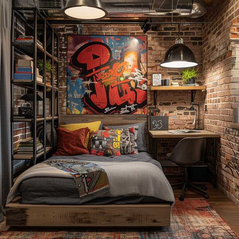 3+ Fresh and Funky Modern Teen Boy Bedroom Styles • 333+ Inspiring Lifestyle Ideas Teenager Room Ideas For Boys, Minimalist Rooms, Modern Teen Boy Bedroom, Teen Bed, Teenager Bedroom Design, Teenager Bedroom, Mens Bedroom Decor, Inspiring Lifestyle, Boys Bedroom Makeover