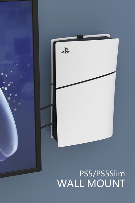 【Good compatibility】 - compatible with all versions of PS5 (including PS5 and PS5 slim, digital and disc), it can be installed on both the left and right sides of the TV. Ps5 Wall Mount, Ps5 Slim, Wall Holder, Left And Right, Wall Mount, Siding, Tv, Canning, The Originals