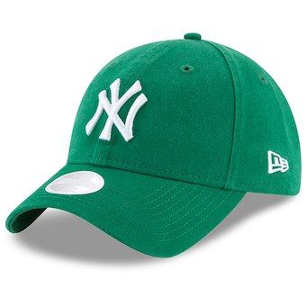 Women's New York Yankees New Era Green Core Classic Twill St. Patrick's Day 9TWENTY Adjustable Hat Green Yankees Hat, Ny Hats, Yankees Outfit, Look Hip Hop, Ny Cap, Ny Hat, Swag Hats, Green Core, New York Yankee Hat