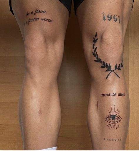 Men With Tattoos, Simple Leg Tattoos, Thigh Tattoo Men, Simple Tattoos For Guys, Wrist Tattoos For Guys, Tattoo Inspiration Men, Neck Tattoo For Guys, Leg Tattoo Men, Greek Tattoos