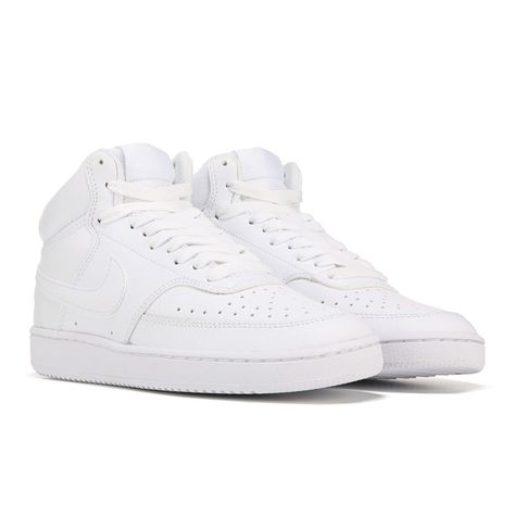 Woman’s Nike Court Vision Mid “Triple White” Nike Court Vision Mid, Nike Court Vision, Court Vision, Shoes Sneakers Nike, Sneakers Nike, Jordan, Shoes Sneakers, Nike, Sneakers