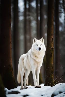 Giant White Wolf, Snow Leopard Wallpaper, Wolf Standing, Cute White Dogs, Wildlife Wallpaper, Winter Wolves, Snow Animals, Wild Photography, Wolf Artwork