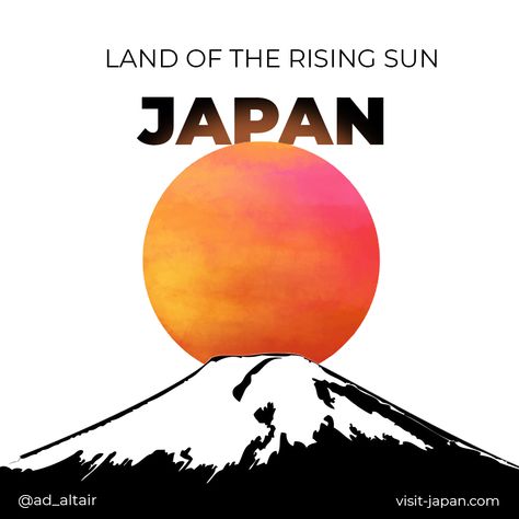 Land of the rising sun! PS: actually there is no website called visit-japan ;) Rising Sun Tattoos Japanese, Japanese Sun Art, Sun Rise Logo Design, Rising Sun Logo, Japan Rising Sun, Rs Logo, Land Of The Rising Sun, The Rising Sun, Visit Japan