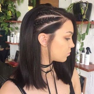 Shoulder Haircut, Braids For Medium Length Hair, Peinados Fáciles Para Cabello Corto, Penteado Cabelo Curto, Side Braid, Braids For Long Hair, Twist Braids, Braid Styles, Medium Length Hair Styles