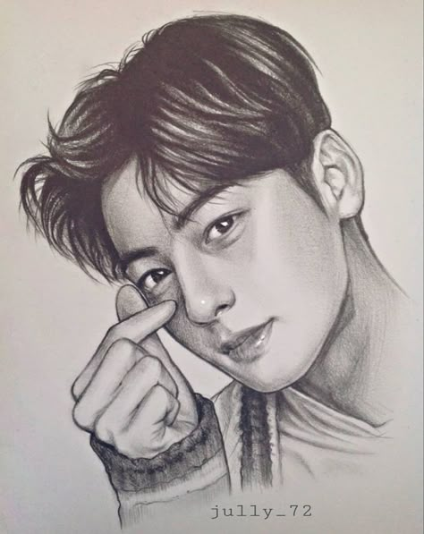 Astro Eunwoo, Seventeen Dk, Pencil Sketch Images, Portraiture Drawing, Cute Sketches, Celebrity Drawings, Dark Art Drawings, Kpop Drawings, Easy Drawings Sketches