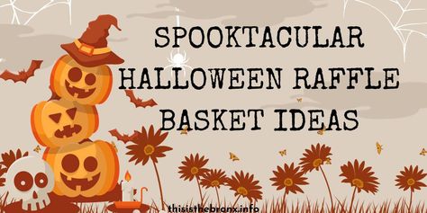 As Halloween season rolls around, the spooky spirit infects everything in its path, turning every idea into something a bit more haunting. One such ghoulishly great concept is that of Halloween raffle basket ideas — a twist on traditional gift baskets, filled with thrilling surprises to make the eerie celebration even more enjoyable. We’ve got ... <a title="10 Spooktacular Halloween Raffle Basket Ideas" class="read-more" href="https://www.thisisthebronx.info/halloween-raffle-basket-idea... Halloween Raffle Basket, Halloween Raffle Basket Ideas, Raffle Basket Ideas Fundraising, Raffle Basket Ideas, Basket Raffle, Baking Basket, Ghost Hunting Equipment, Wording Ideas, Halloween Popcorn