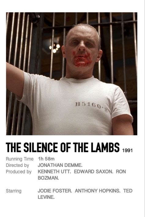 Silence Of The Lambs, The Silence Of The Lambs, Silence Of The Lambs Polaroid Poster, Buffalo Bill Silence Of The Lambs, Silence Of The Lambs Scenes, Movie Posters Silence Of The Lambs, White Backround, Film Movie, Film