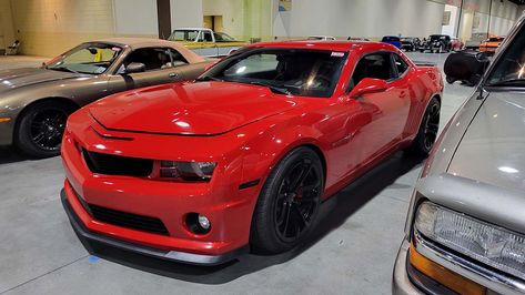 At Vicari's Upcoming Biloxi Fall, 2024 Auction, is Lot:F405 – a 2013 CHEVROLET CAMARO SS – Body:2D Exterior:RED  Interior:BLACK Transmission:6-SPEED MANUAL  Engine:6.2 V8 2013 Camaro, Chevrolet Camaro Ss, Red Interior, Camaro Ss, Car Auctions, Red Interiors, Chevrolet Camaro, Fall 2024, Classic Cars