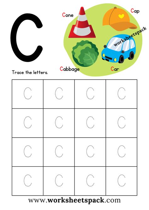 Letter C Printable, Letter I Words, Letter C Worksheets, Complex Sentences Worksheets, Phonics Reading Passages, Kindergarten Letters, Free Printable Letters, Kindergarten Worksheets Printable, Kindergarten Learning Activities