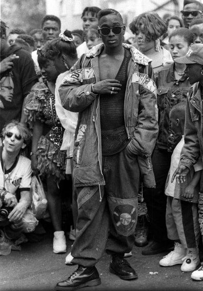 Notting Hill Carnival, 1992-1997. By Giles Moberly #London Black Britain, Notting Hill Carnival, Photo Class, Wales Bonner, 90s Fashion Outfits, Notting Hill, Black Culture, Black People, Black Aesthetic