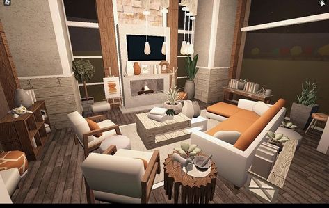 Roblox Living Room, Bloxburg Living Room Ideas Modern Big, Bloxburg Fancy Living Room Ideas, Bloxburg Living Room Ideas Big, Big Kitchen Bloxburg Ideas, Roblox Living Room Ideas, Bloxburg House Living Room, Bloxburg Fall Living Room Ideas, Sala Bloxburg